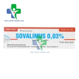 Sovalimus 0.03% - Thuốc bôi điều trị thể tạng hiệu quả 